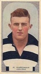 1933 Hoadley's Victorian Footballers #97 Harold Hardiman Front